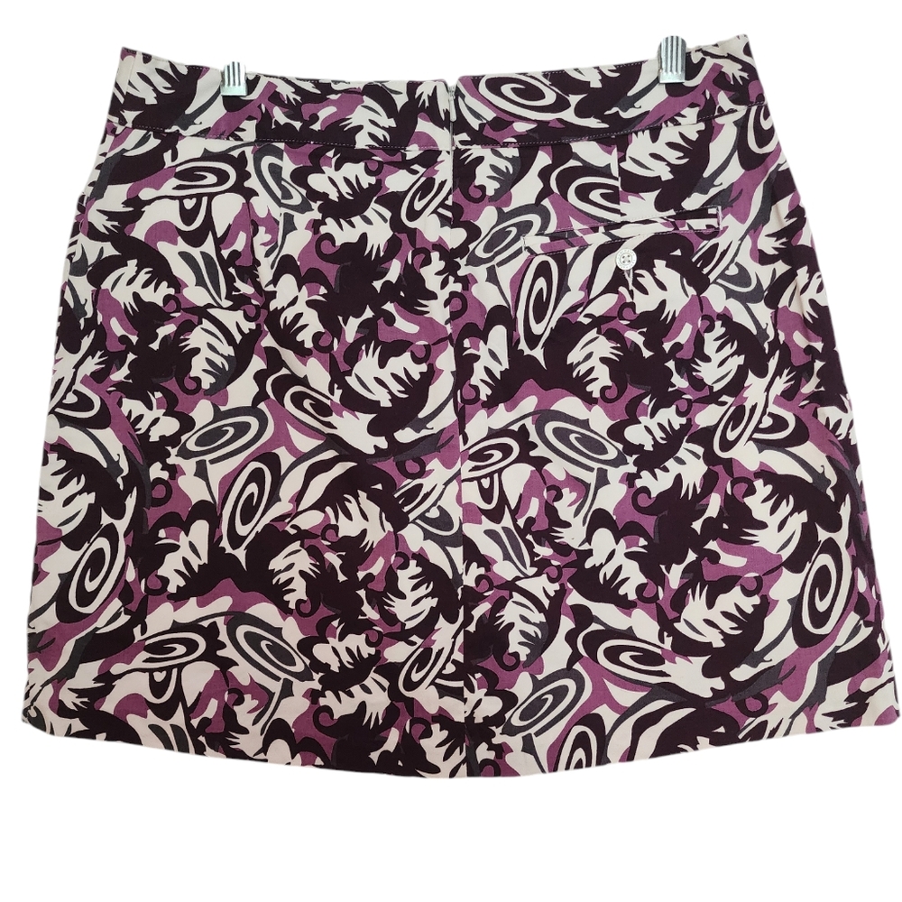 Lady Hagen Purple Cream Golf Skort Athleisure Skirt Short SZ 8